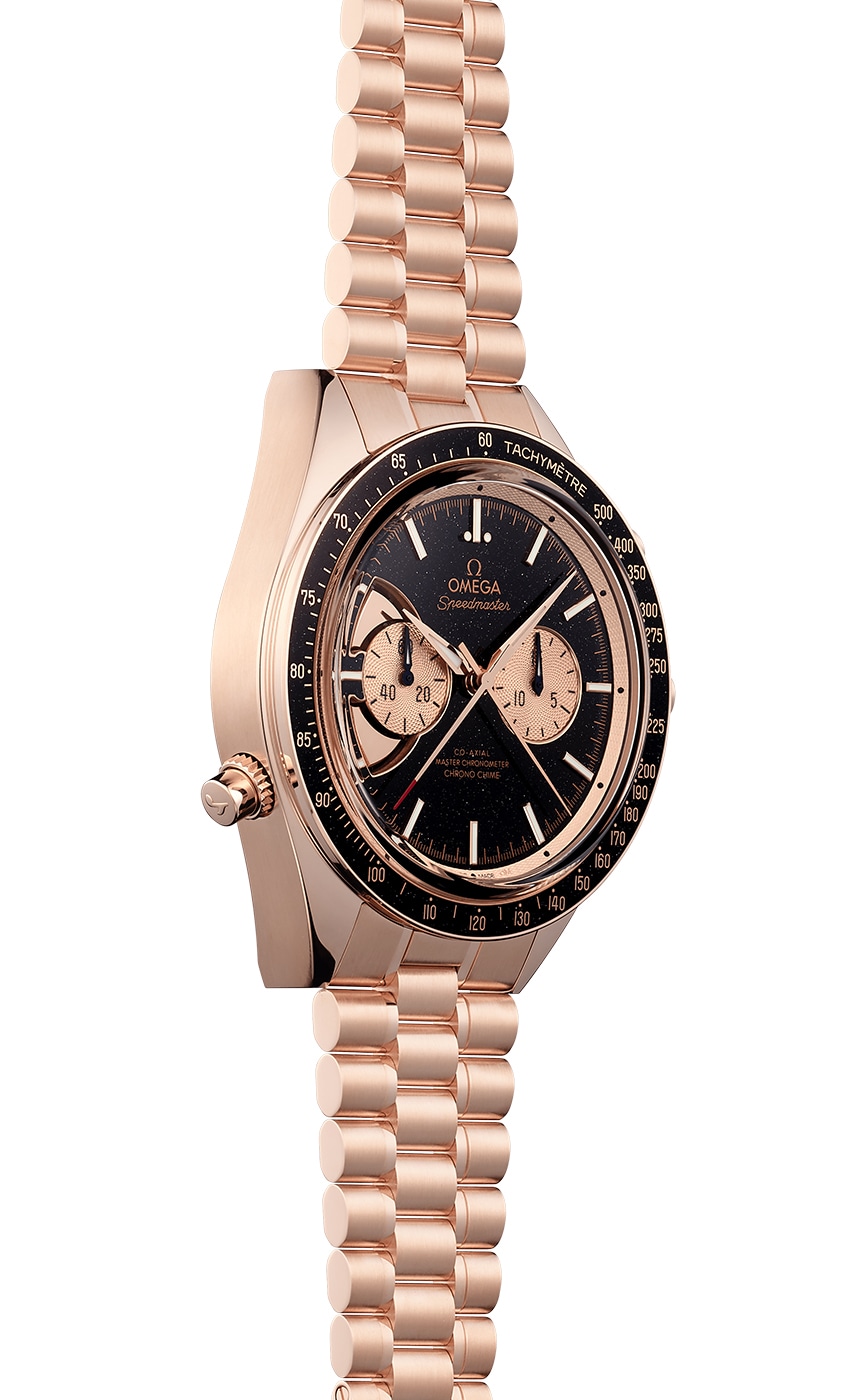 Chrono Chime Speedmaster Sedna™ Gold Chronograph Watch 522.50.45.52.03 ...